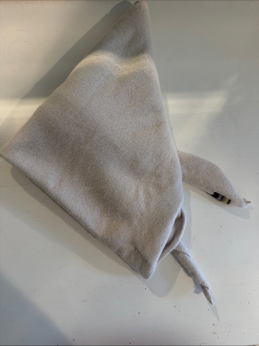Extreme Cashmere Lightweight Knit scarf in Light Beige